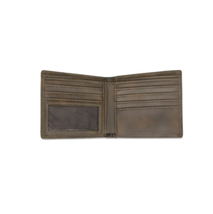 OEM 2025 High Quality Lightweight <b>Men's</b> <b>Bifold</b> <b>Wallet</b> Short Length Genuine <b>Leather</b> with Custom Logo Fold Closure Wholesale Price - Product Image 4