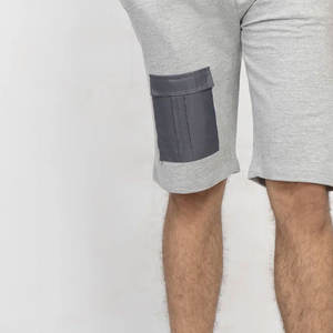 กางเกงขาสั้นเบอร์มิวดาสำหรับผู้ชายกางเกงขาสั้นเบอร์มิวดาขนาดผู้ใหญ่สวมใส่สบายและระบายอากาศได้ดีมีรูปแบบสีทึบทันสมัยใหม่ - Product Image 3