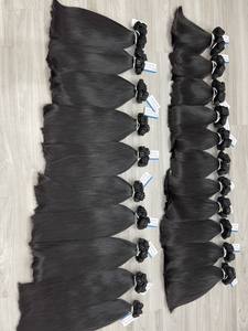 Precio de fábrica, proveedores de paquetes de cabello virgen, venta al por mayor, extensiones de cabello vietnamitas crudas rectas naturales de doble dibujado - Product Image 5