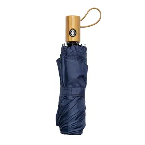 Mini Ombrello Ecologico in R-PET e Bambù per Gadget Promozionali - Product Image 5