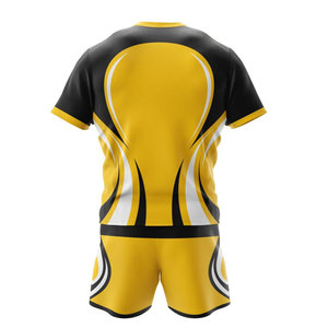 Meilleure vente uniforme de rugby à manches courtes ensembles de Offre Spéciale de conception respirante de haute qualité et confortable - Product Image 2