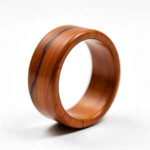 Anillo de Madera Clásico con Grabado Láser, Diseño Personalizable, Alta Calidad, Unisex, Ligero, Cómodo para Uso Diario - Product Image 4