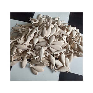 Decoración Hogar, juguete para niños con peces de madera pintados/naturales/artesanías peces de madera tallada con alta calidad - Product Image 2