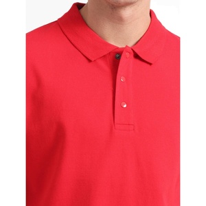 Polo classique pour homme en bleu marine, col contrastant, coupe ajustée, manches courtes, polo décontracté pour le golf - Product Image 5
