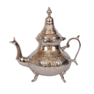Brass Etching Design Stylish Tea Kettle <b>Pot</b> Mughlai Style Traditional Home Decor & Hotels for Serving Tea Coffee - Product Image 1