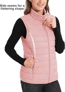 Venta Directa de Fábrica, Chaleco Acolchado con Cierre y Cuello en V, Personalizable, Transpirable, de Alta Calidad, para Hombre, Invierno, Casual - Product Image 4