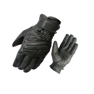 Gants de moto en cuir véritable, longueur poignet, écran tactile, thermiques, respirants, antidérapants, pour la sécurité en extérieur, quatre saisons - Product Image 4