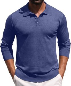 Vente chaude logo personnalisé Polo Respirant Jersey Tissu Tricoté Solide Motif Imprimé dernière conception polos pour hommes - Product Image 6
