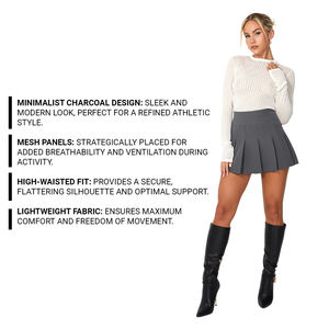 Jupe de tennis pour femme, tissu haute performance, extensible et durable, couleurs et tailles personnalisées, parfait pour le jeu - Product Image 5