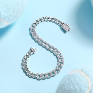 High Quality Diamond Cuban <b>Bracelet</b> for Modern <b>Women</b> & Special Occasions Available for Bulk Quantity from India - Product Image 2