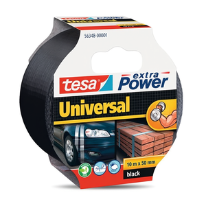 เทปผ้าสีดำ Extra Power 56348 ยาว 10 ม. กว้าง 48 มม. 1 ม้วน กาวสำนักงานสำหรับ TESA - Product Image 3