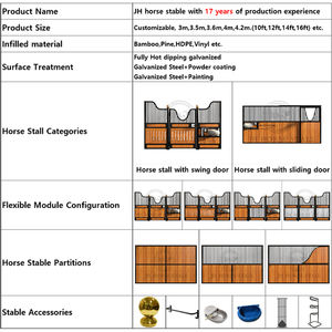 JH E06 Fabricant professionnel personnalisé 8X10 Horse Stall <span class=keywords><strong>Stabe</strong></span> Fronts avec plus sombre - Product Image 6