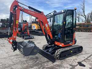 Miniexcavadora Kubota U27-4 de 2.7 Toneladas, Excavadora Compacta Hidráulica de Orugas |   Excavadora Compacta Mini de Cadenas Kubota U27-4 Diésel - Product Image 5