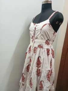 Vestido de fiesta largo de algodón indio hecho a mano para mujer, ropa de playa de verano con estilo, regalo de novia personalizado, vestidos informales, tejido - Product Image 3