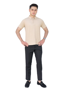 Men <b>Classic</b> Fit Short Sleeve Polo Shirt Lightweight Breathable Cotton Knit Tee for Casual Business Summer Wear - Product Image 3
