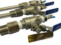 Termopozo de inserción industrial RTD PT100 Sensor con válvula de bola Sonda de temperatura de alta precisión