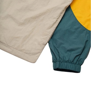 Bloc de couleur en gros 100% Nylon course coupe-vent veste meilleure qualité Patchwork couleur fermeture éclair coupe-vent veste pour hommes - Product Image 4