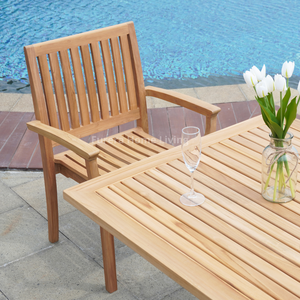 Venta al por mayor de estilo moderno de alta calidad Silla de teca para jardín al aire libre comedor relajación hoteles villas restaurantes patios y parques - Product Image 4