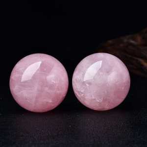Esfera de Cuarzo Rosa, Bola de Cristal Pulida, Bolas de Cristal Natural, Piedras Curativas de Gemas, Hechas a Mano, Ecológicas - Product Image 3