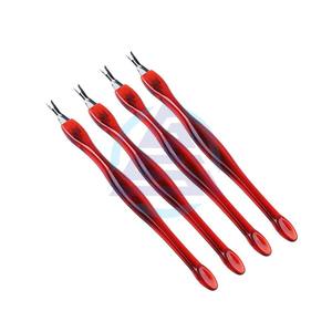 Empujador de cutículas personalizado, tenedor para decoración de uñas, herramienta de manicura para recortar piel muerta, tenedor, pinza, empujador, recortador, removedor de cutículas - Product Image 1