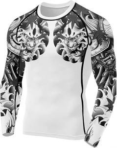 Rashguard de BJJ Personalizado con Impresión Digital 3D, Transpirable y Ecológico para Hombre, Manga Larga, Compresión, Corte Regular, Personalizado para Artes Marciales - Product Image 1