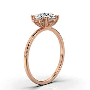 Anillo de Compromiso Personalizable de Oro Sólido de 14K, Anillo de Bodas Clásico con Diamante de Corte Princesa de 2 Quilates, Joyería Fina para Mujer, Certificado IGI, Aniversario - Product Image 6