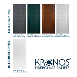 Puerta de seguridad antirrobo de calidad superior Estructura de acero galvanizado HELIOS Panel de fibra de vidrio exterior Diseño posmoderno Clase 3 - Product Image 6