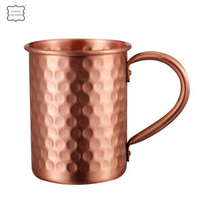 2025 haute qualité brillant cuivre acier inoxydable tasse haute Standard solide métal moscou Mule pour la fête en gros - Product Image 1