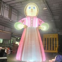 Publicité extérieure personnalisée, poupées gonflables bon marché pour la décoration avec lumière LED