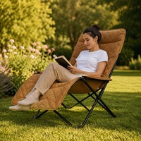Chaise de jardin en tissu Oxford réglable, respirante et légère pour la pêche, le pique-nique et les activités de plein air