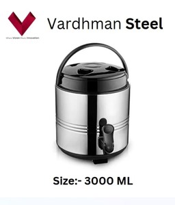 Customized Logo 3 LTR Unbreakable Double Wall Thermos <b>Press</b> <b>Button</b> Camping Hot/Cold/Ice Bucket for Coffee & Milk - Product Image 4