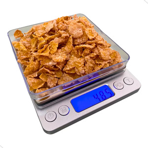 Balance de cuisine numérique haute précision pour aliments, en acier inoxydable, 500 g - Couleurs assorties - Product Image 2
