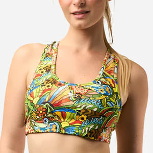 Soutien-gorge de sport de pêche imprimé personnalisable, élégant, respirant, écologique, en tissu doux, maintien optimal, protection UPF 50 pour les activités sportives - Product Image 1