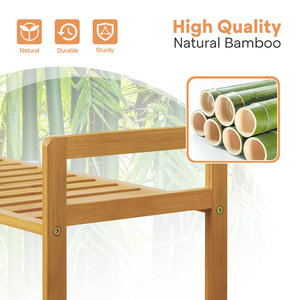 6 paires de étagères à chaussures en bambou à 3 niveaux, convertibles et durables, étagère de rangement, bibliothèque pour les meubles de maison et l'entrée. - Product Image 6