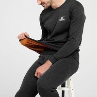 Combinaison intérieure pour homme, haut thermique athlétique, ajustement flexible, chemise à manches longues chaude, combinaison intérieure pour un usage quotidien