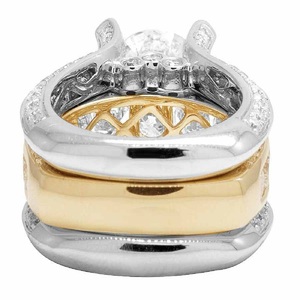 Bague de fiançailles en argent 925 avec pierre de moissanite classique de style hip-hop glacé pour femmes, clarté VVS1-VVS2, sertie à griffes, style mariage - Product Image 6