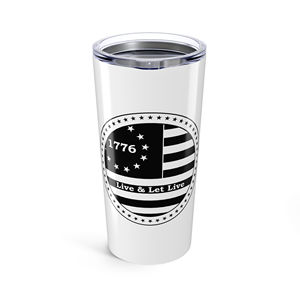Bicchiere Termico da Viaggio 20oz con Bandiera di Betsy Ross 'Live and Let Live' del 1776 - Product Image 1