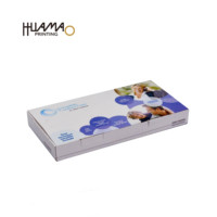 Boîte d'emballage pliable à fond automatique, personnalisée en couleur, écologique et recyclable, pour lentilles de contact de magasin d'optique