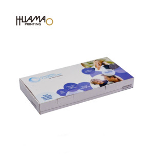 Caja de embalaje plegable plana impresa a todo color con estructura de fondo automático para envío de lentes de contacto y gafas de óptica. - Product Image 4