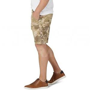 Shorts Cargo décontractés pour hommes de haute qualité solide teint uni respirant toile confort ceinture élastique conception extensible en gros - Product Image 4