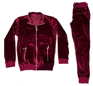 Survêtement en velours polaire personnalisé pour homme, grande taille, hiver, 100% coton, respirant, streetwear avec poches latérales - Product Image 1