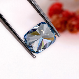 1ct Diamant Fancy Vivid Blue Cushion Cut Lab Grown VS Clarity IGI Certified Loose Diamond pour la fabrication de bijoux - Product Image 3