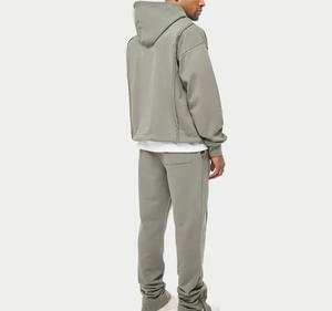 Calidad Premium 2025 Entrenamiento de moda Jogging Wear Conjunto de chándal de lana de dos piezas Chándal para Unisex - Product Image 2