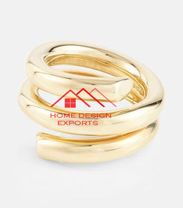 Vente chaude finition dorée aluminium métal hôtel de luxe décor de mariage rond de serviette en métal avec logo personnalisé - Product Image 4