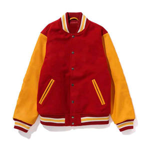 Nouvelle Veste de Baseball Universitaire Homme 2026 Broderie Logo Personnalisée Style Coloré Veste Letterman pour Hommes - Product Image 1