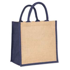 Wholesale Eco-Friendly Custom Printed Logo Burlap Linen <b>Jute</b> Tote <b>Bags</b> Reusable Grocery <b>Shopping</b> <b>Bags</b> with Natural Logo - Product Image 4