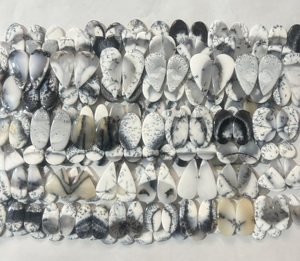 AAA + คุณภาพจากธรรมชาติ Dendrite คู่ Cabochon เครื่องประดับอัญมณีจี้อัญมณีตามสั่งขนาดสำหรับทำเครื่องประดับ - Product Image 1