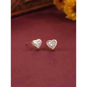 Boucles d'oreilles élégantes en diamant en forme de cœur de 0.50 carats cultivées en laboratoire Bijoux brillants pour femmes - Product Image 4