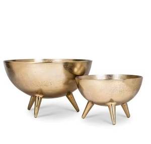 Nouveauté Saladier jetable en métal poli Ensemble de bols de service en bois pour plateaux de fruits secs pour la vaisselle de fête - Product Image 6