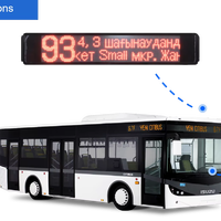 QL010 Affichage d'itinéraire LED monté sur véhicule pour les bus Produit d'affichage et de signalisation numérique